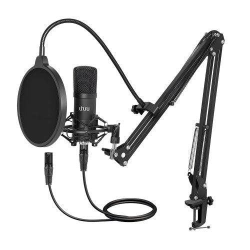 UHURU Condenser Microphone Set, Professional Studio Cardioid Microphone Kit with Boom Arm, Shock Mount for Streaming, Recording, Podcasts, YouTube - XM900 - Toytexx UHURU Condenser Microphone Set, Professional Studio Cardioid Microphone Kit with Boom Arm, Shock Mount for Streaming, Recording, Podcasts, YouTube - XM900 - Toytexx